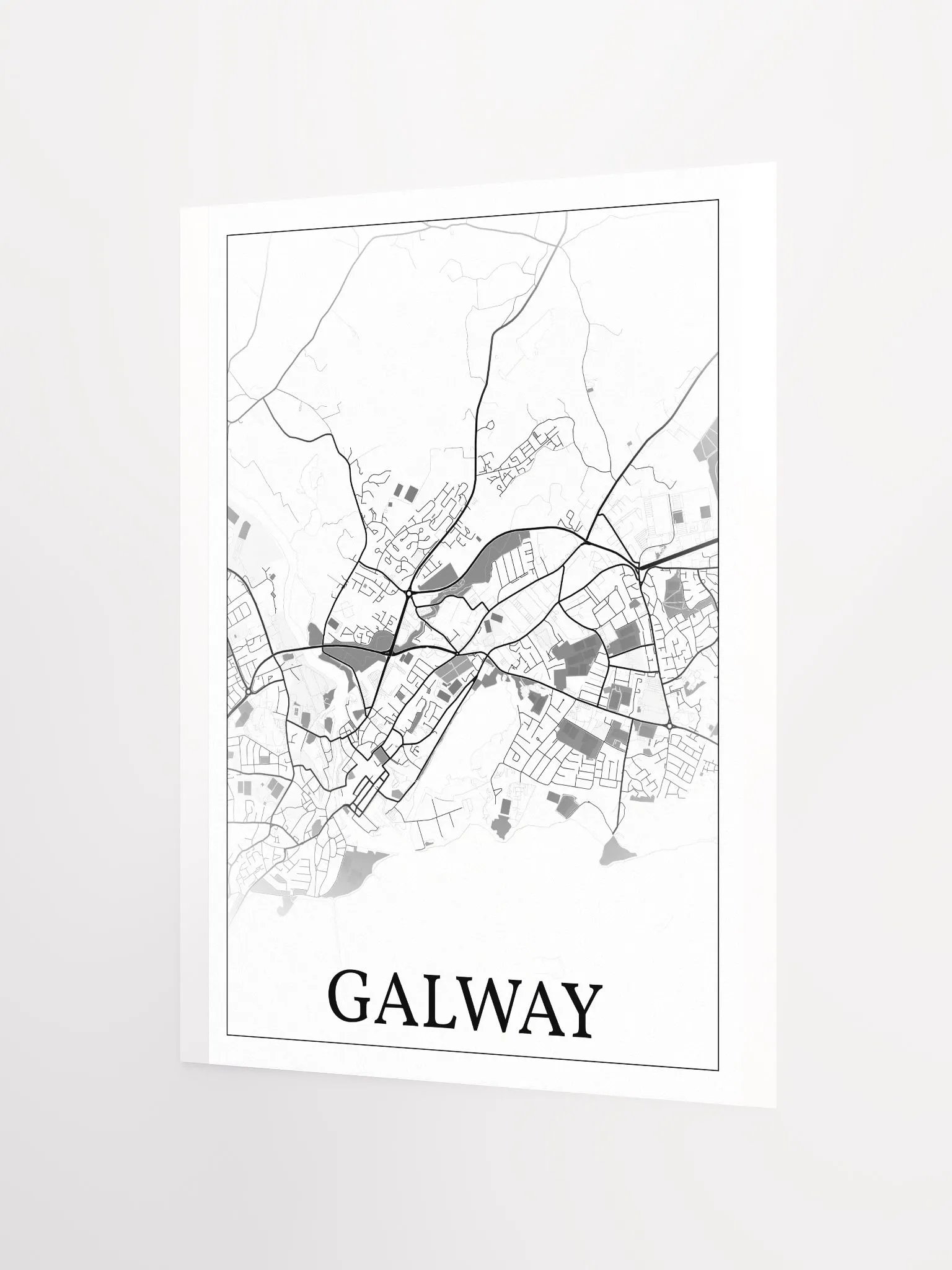Galway, Éire, city map print product image (9)