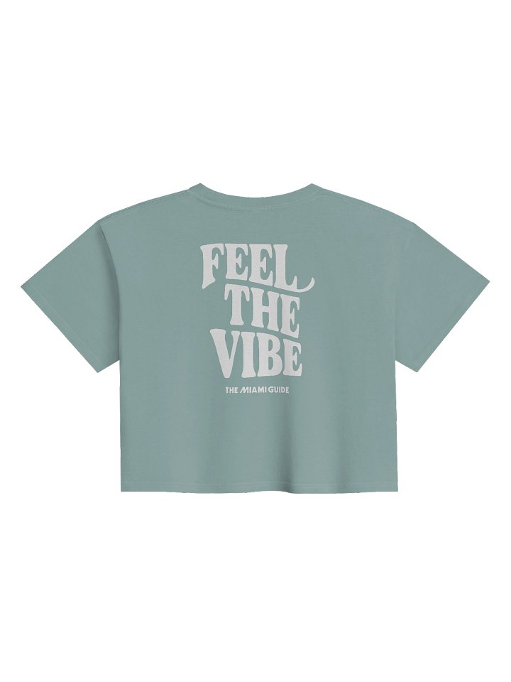 The Miami Guide "Feel The Vibe" Women's Crop Top product image (5)