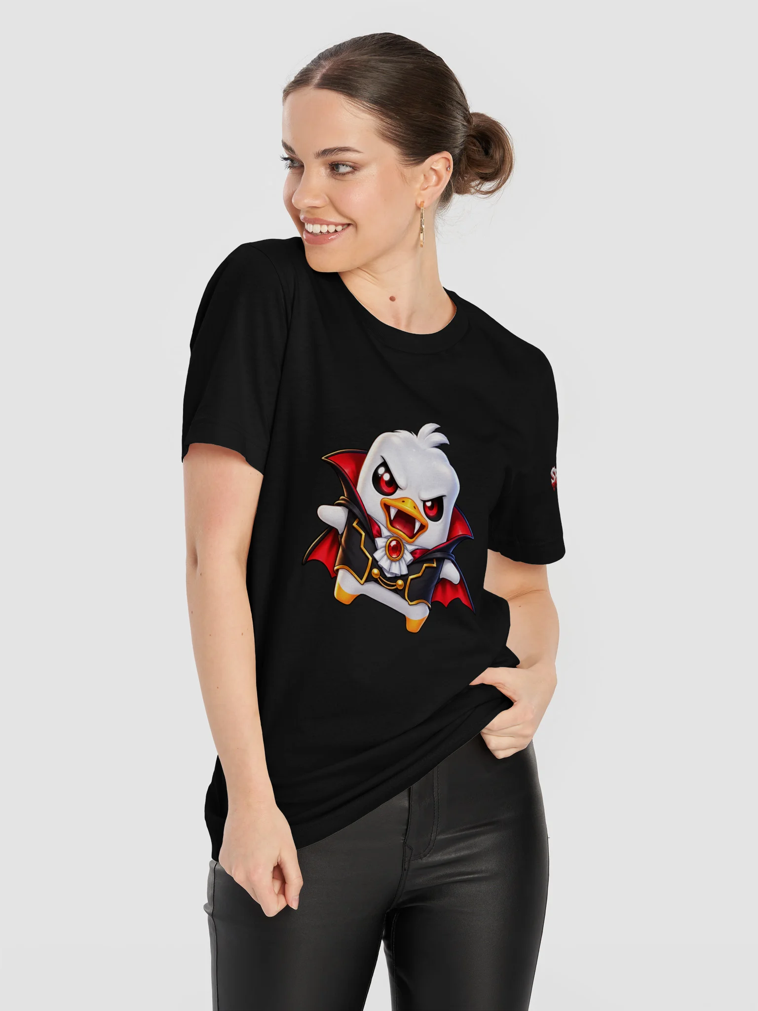 SPRITEFEST "Vampire Ducky Sprite" ADULT Black T-Shirt product image (11)