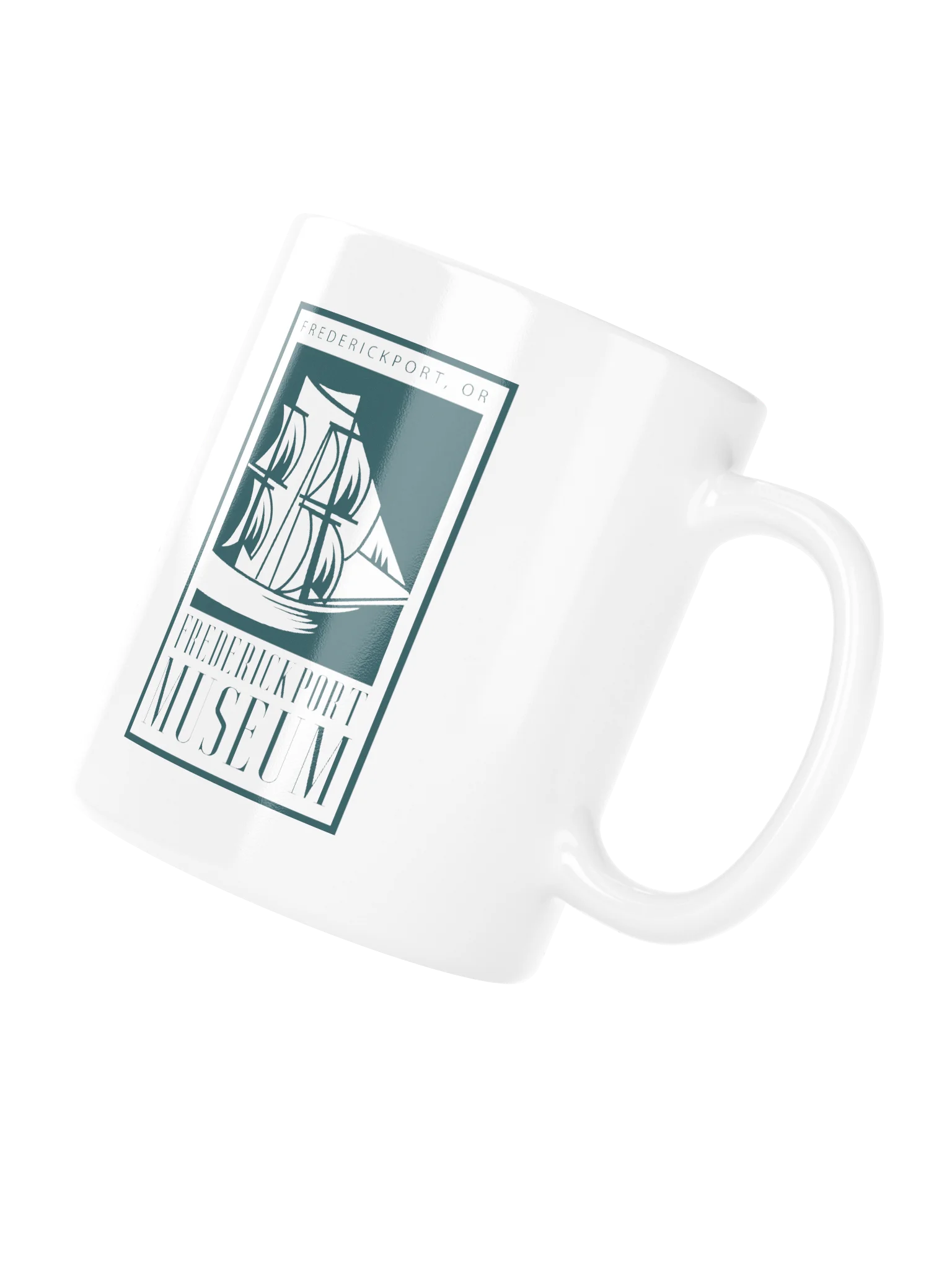 Frederickport Museum Teal Coffee Mug product image (4)