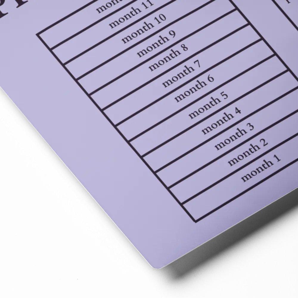 HIGHFALUTIN ANNUAL RENT TRACKER (concord design 2) product image (2)