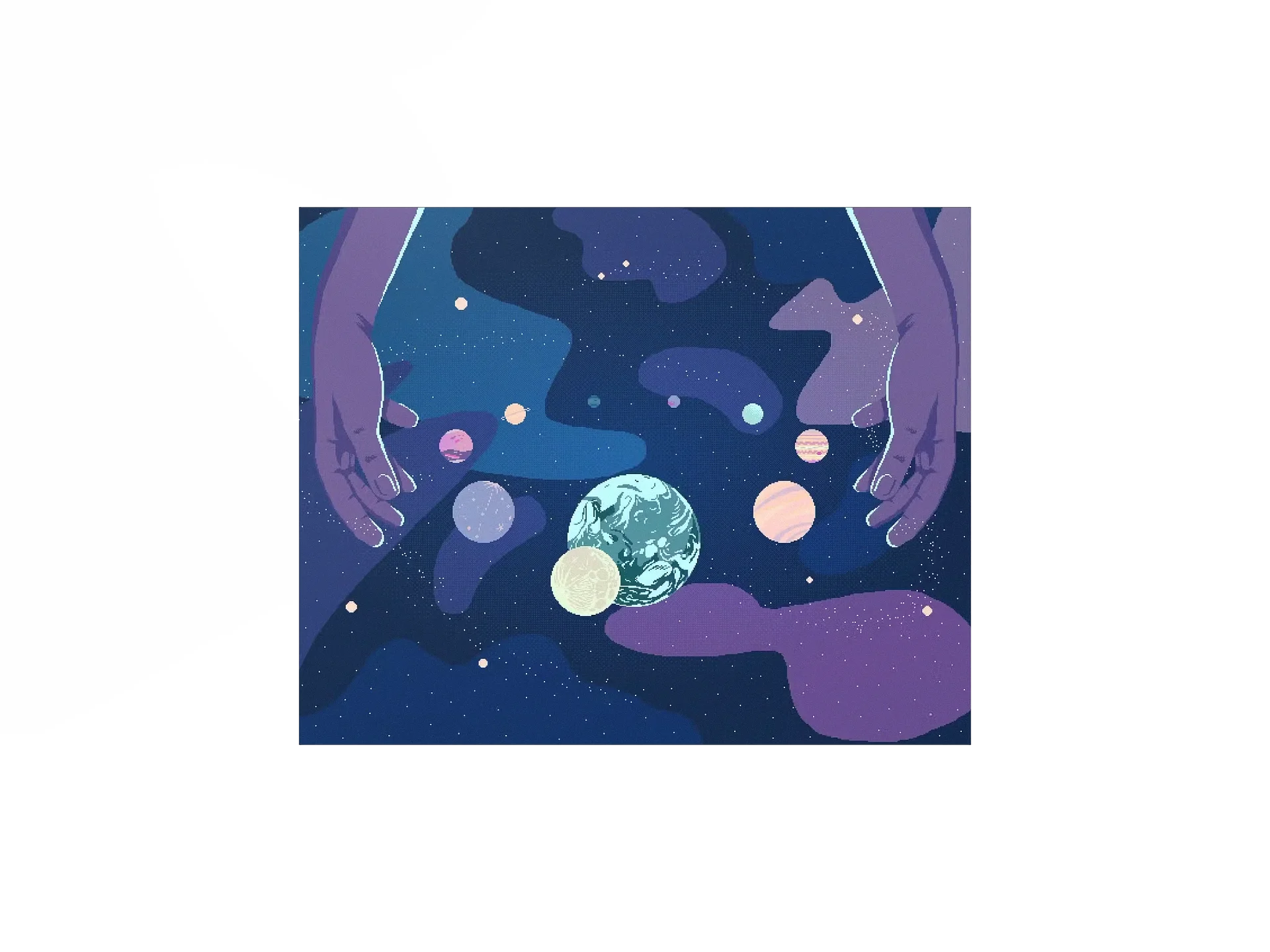 Space Hands Print product image (1)