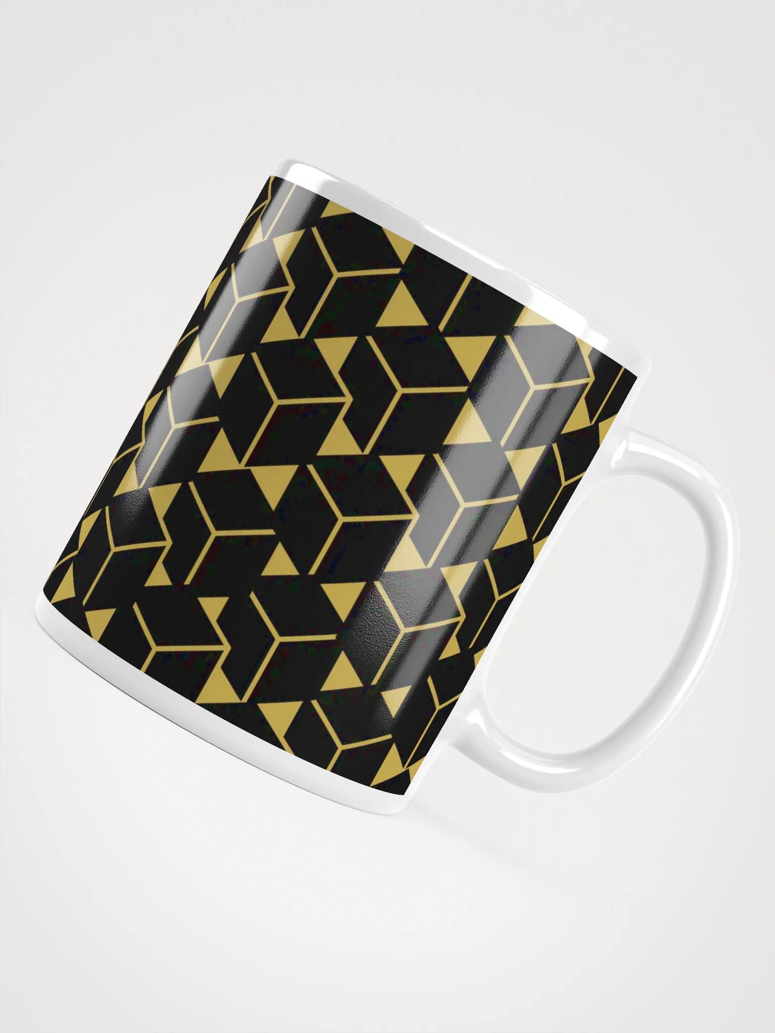 Golden Illusion Geometric Mug product image (4)