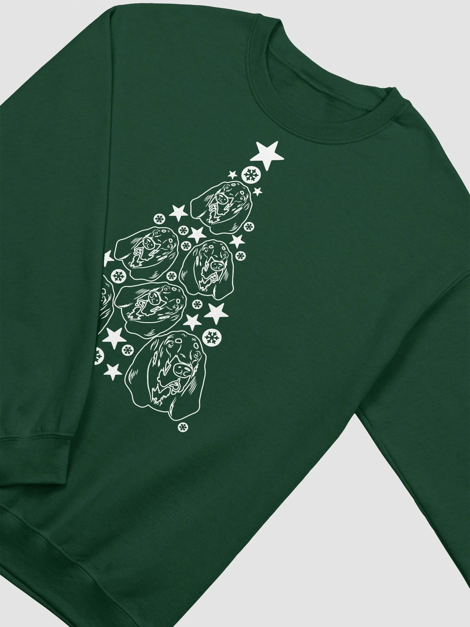 Bloodhound Christmas Tree Sweatshirt Design for Bloodhound Paw-rents product image (14)