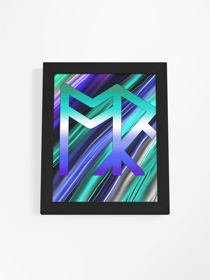 ToRk Rune Framed High-Quality Matte Poster (Gay Tones) product image (4)