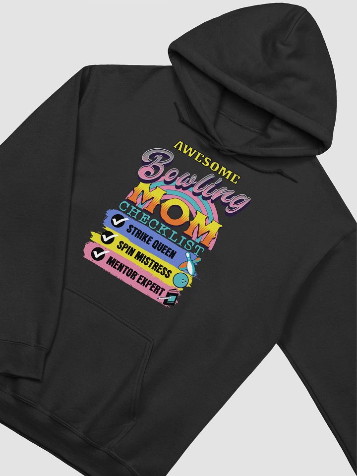 Awesome Bowling Mom Checklist Hoodie product image (2)