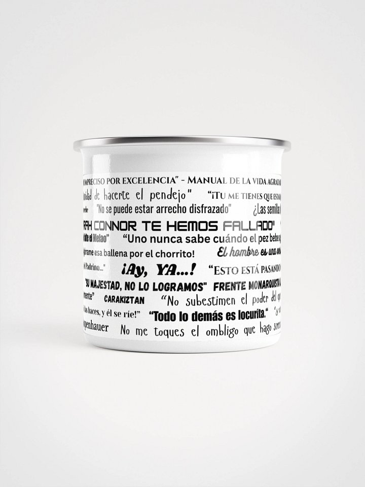 Taza de Peltre sabiduria qsvt blanca product image (2)