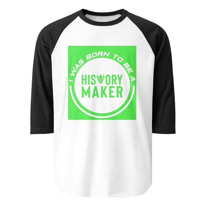 I Was Born to Be A White Raglan product image (1)