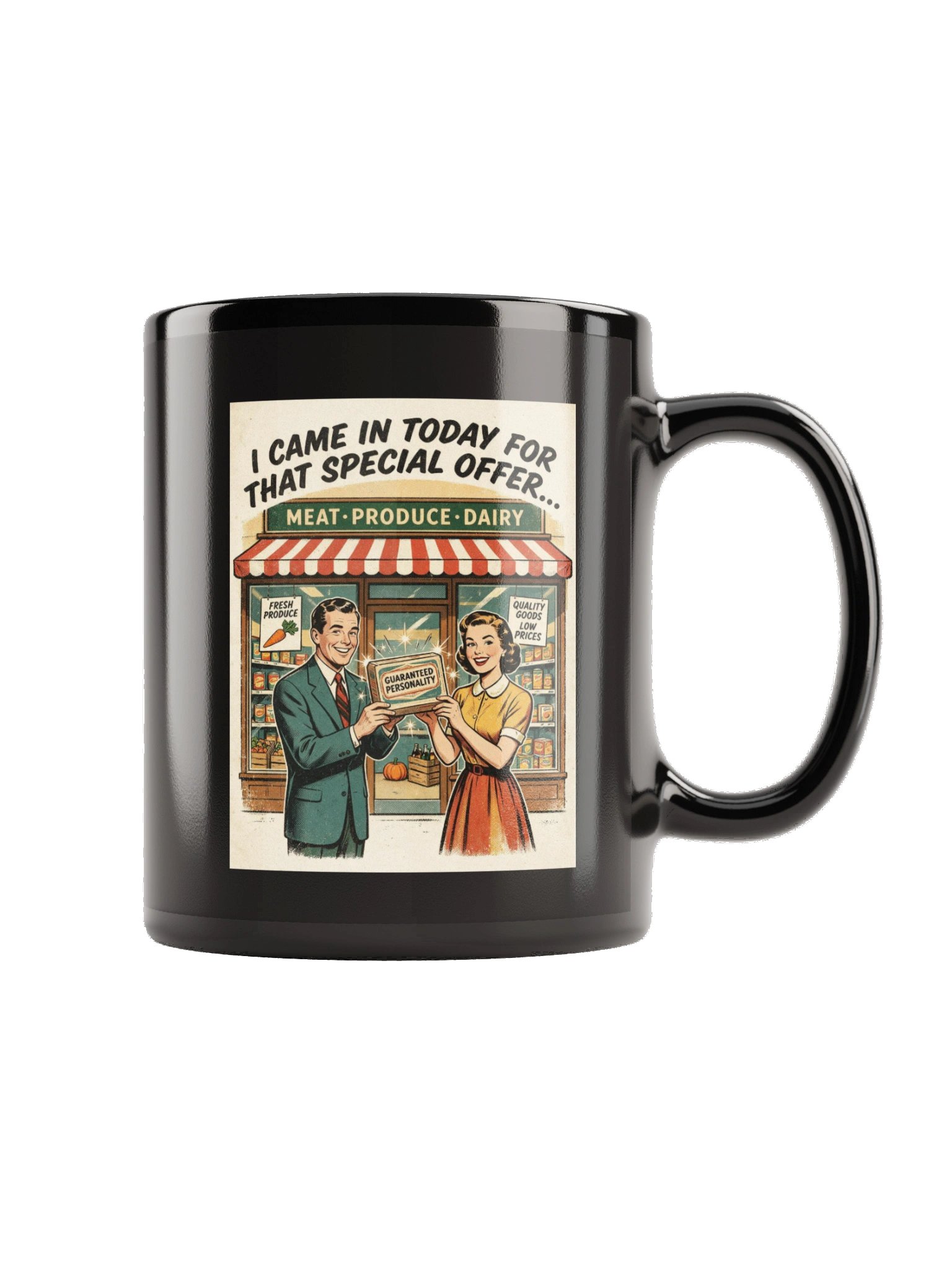 Guaranteed Personality Vintage Grocery Mug product image (5)