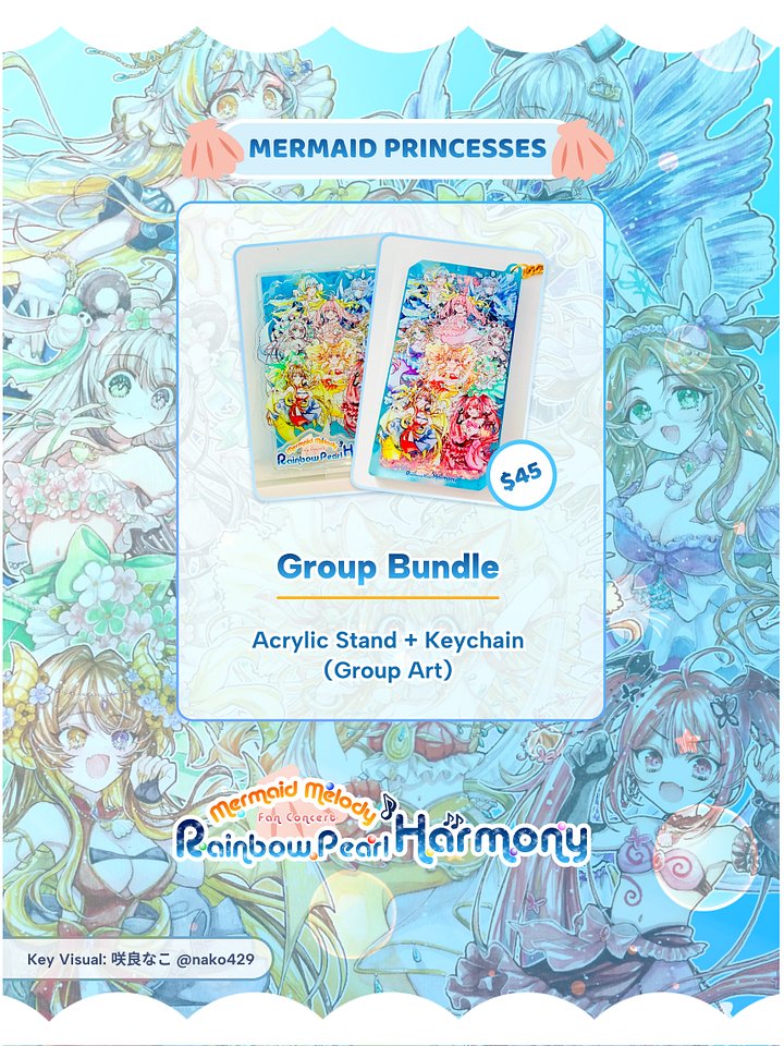 Mermaid Princesses 【Rainbow Pearl Harmony Exclusive Merchandise】 product image (1)