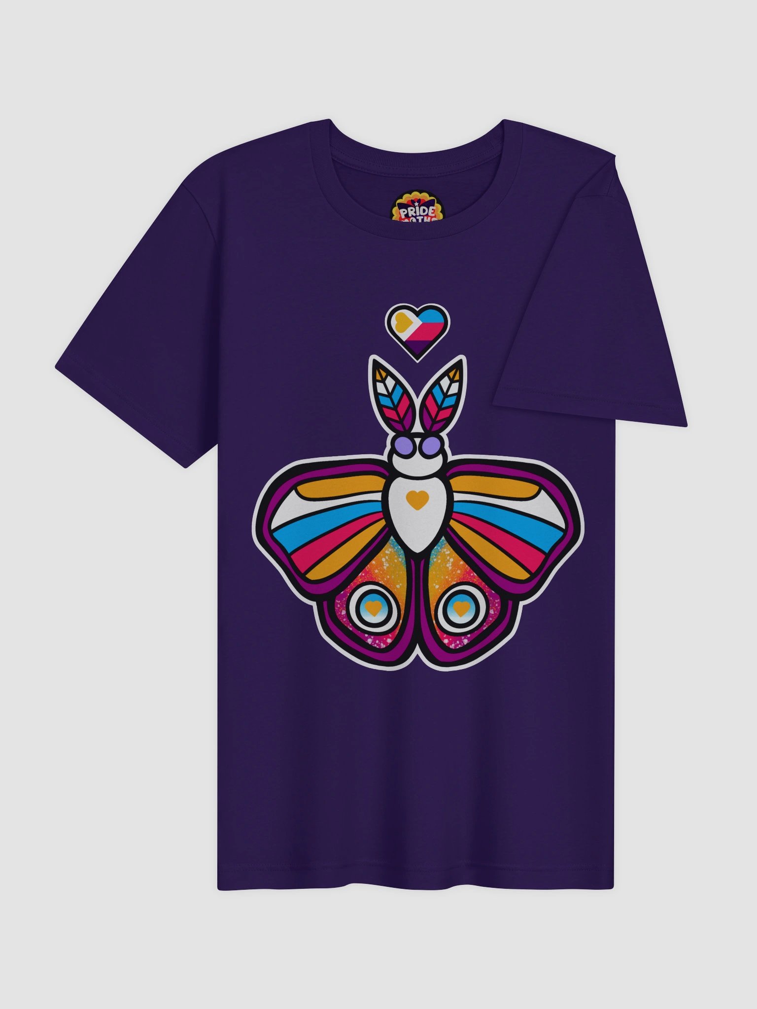 № 11 | POLYAMORY PRIDE MOTH | GRAPHIC TEE | T-SHIRT product image (4)