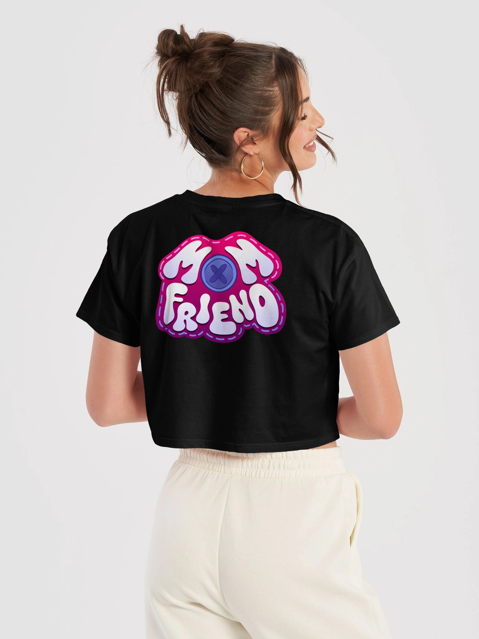 Mom Friend Crop Tee product image (6)