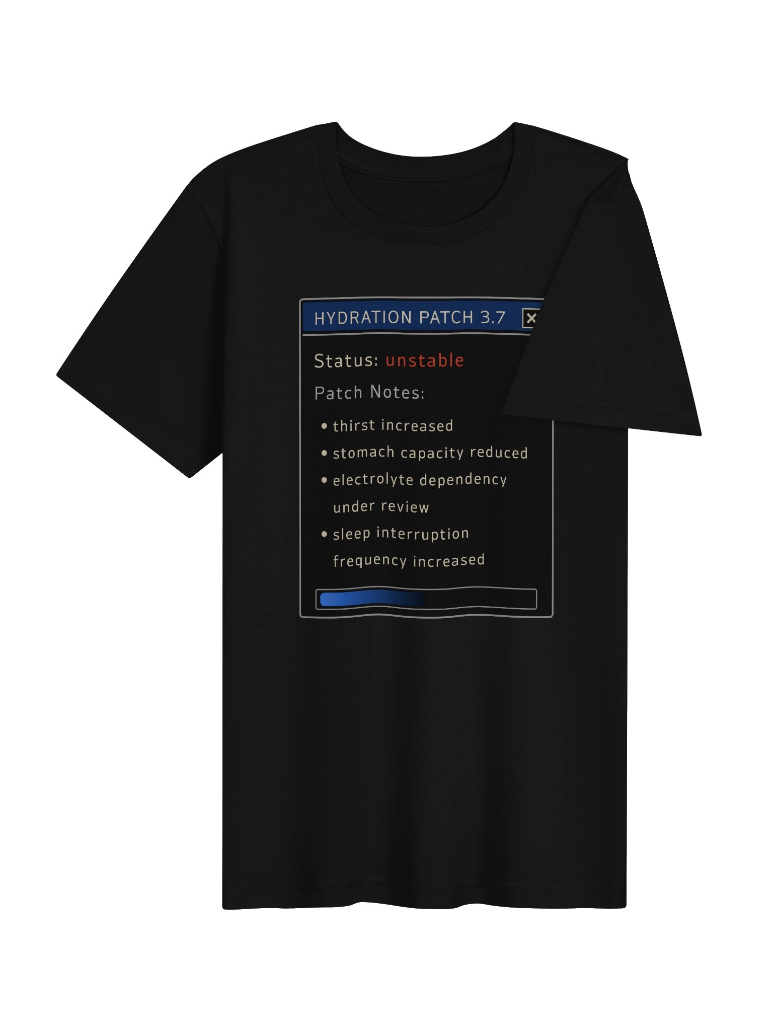 Hydration Patch 3.7 Shirt | POTS Dysautonomia & Chronic Illness Humor Tee product image (4)
