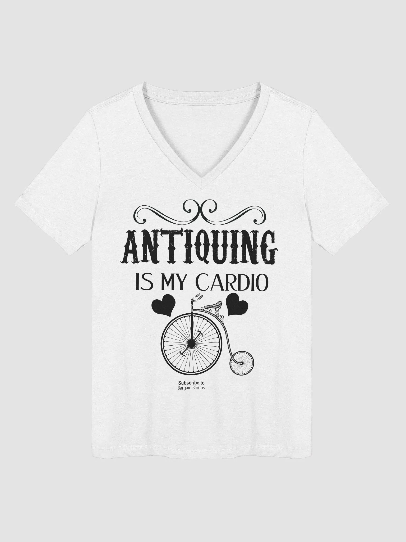 ANTIQUING IS MY CARDIO (Ladies' V-Neck) product image (1)