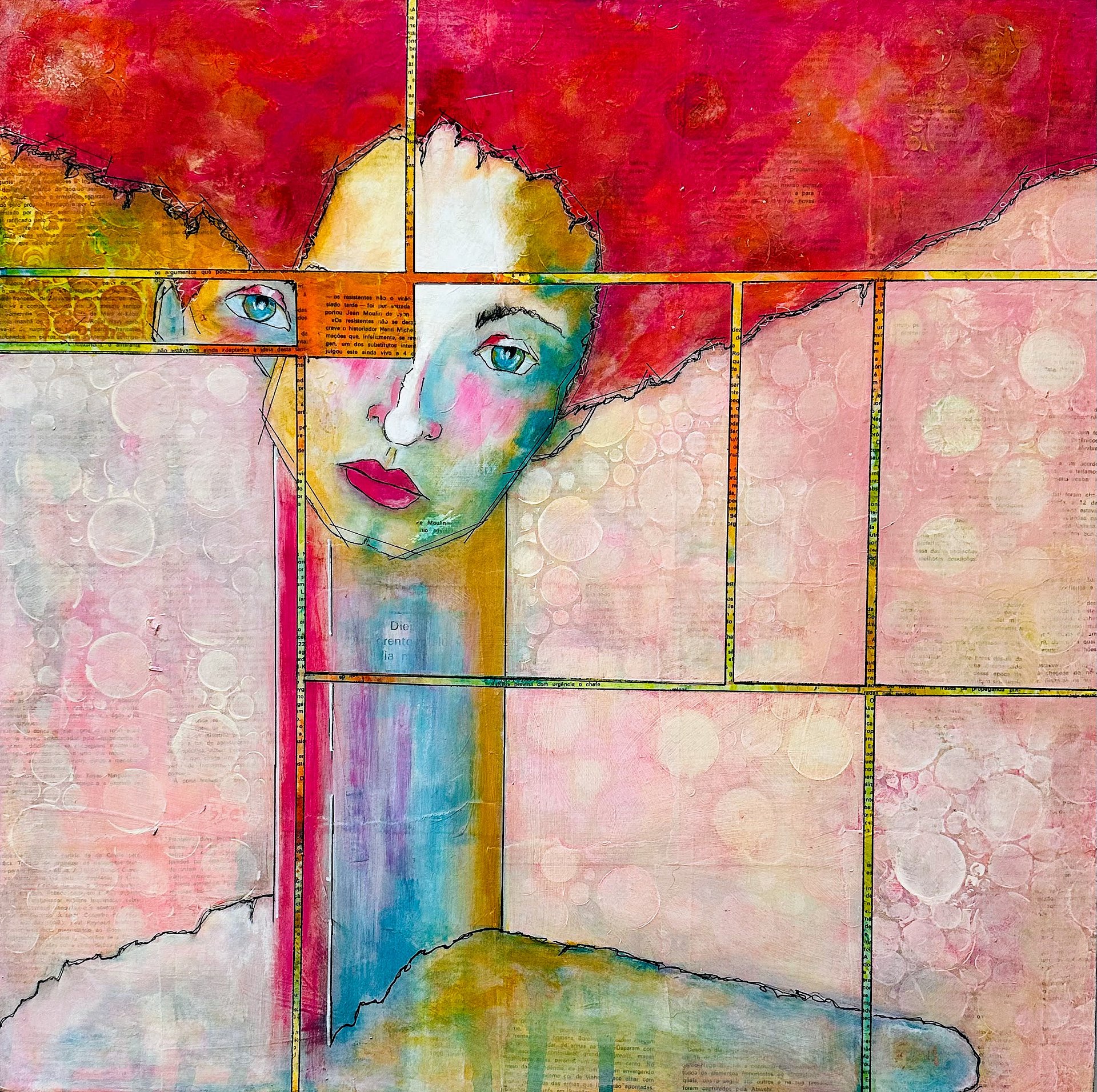 Mondrian, Bubbles and a Disrupted Eye product image (1)