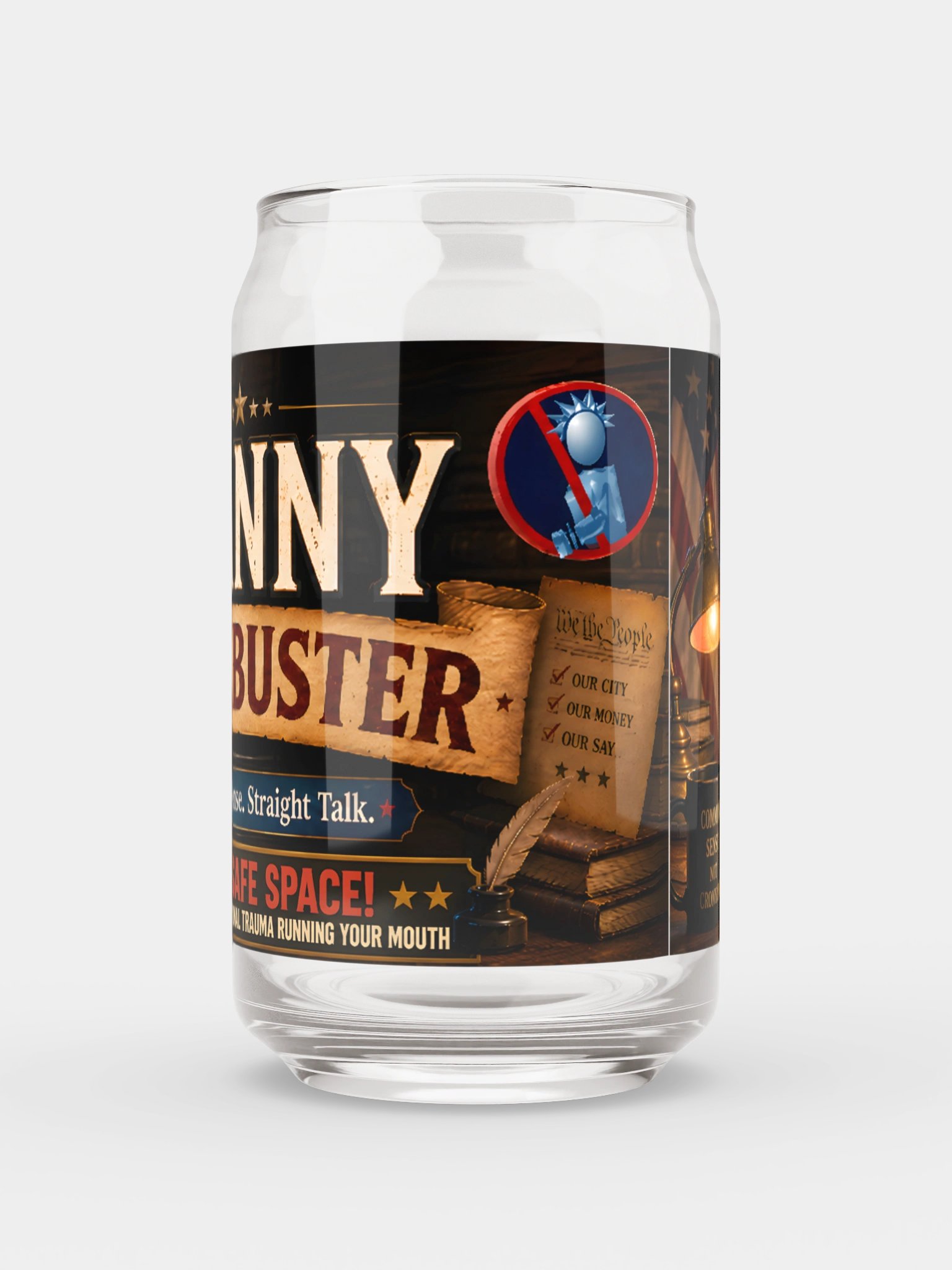 “Not a Safe Space” Can-Shaped Glass product image (6)