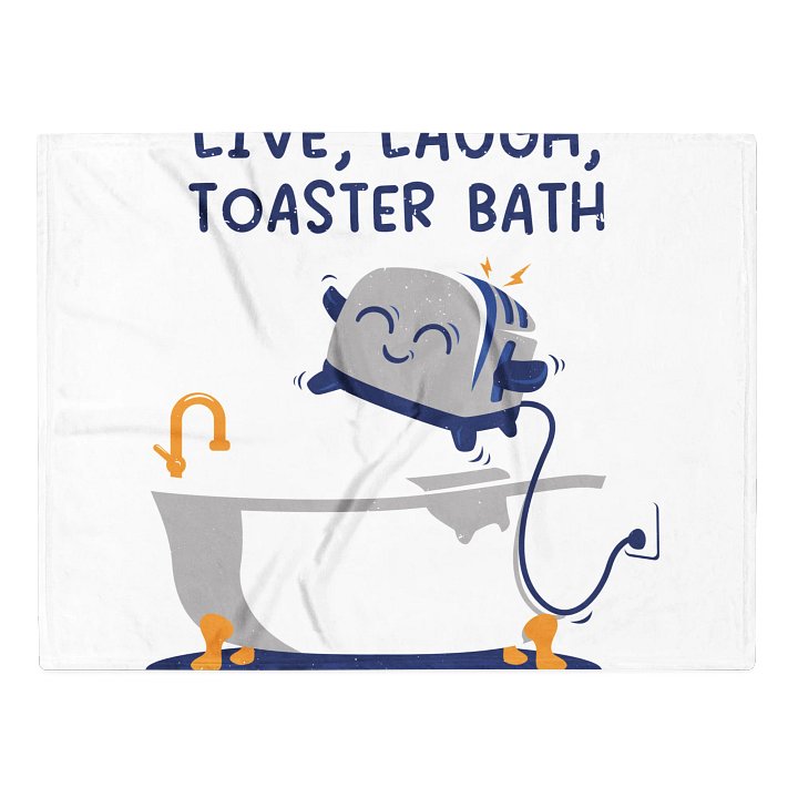 Live, Laugh, Toaster Bath Blanket product image (2)