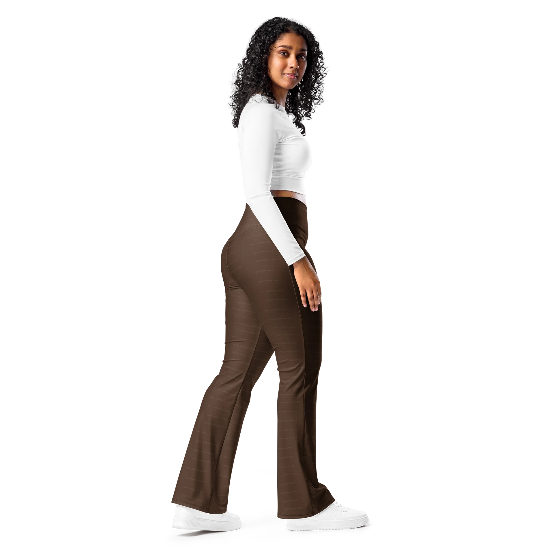 Flare Leggings — Women Who Lift (Chocolate) product image (12)