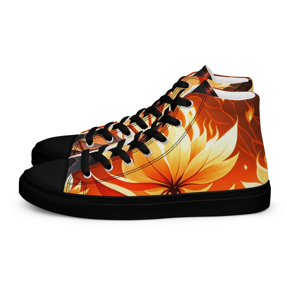Floral Flame High Tops (Fire Element Inspired) product image (1)