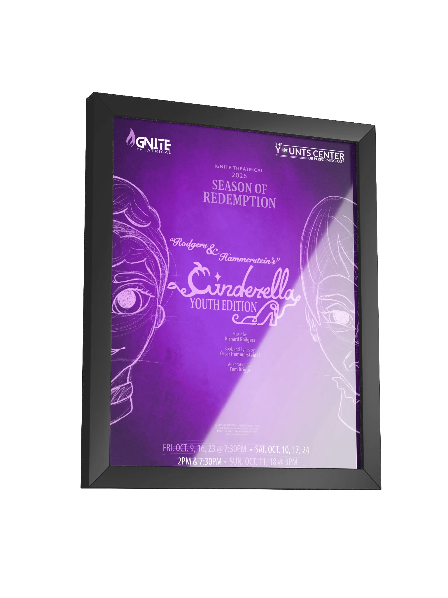 “Cinderella: Youth Edition” Framed Art Poster – Original Artwork by Nessa St. Clair product image (3)