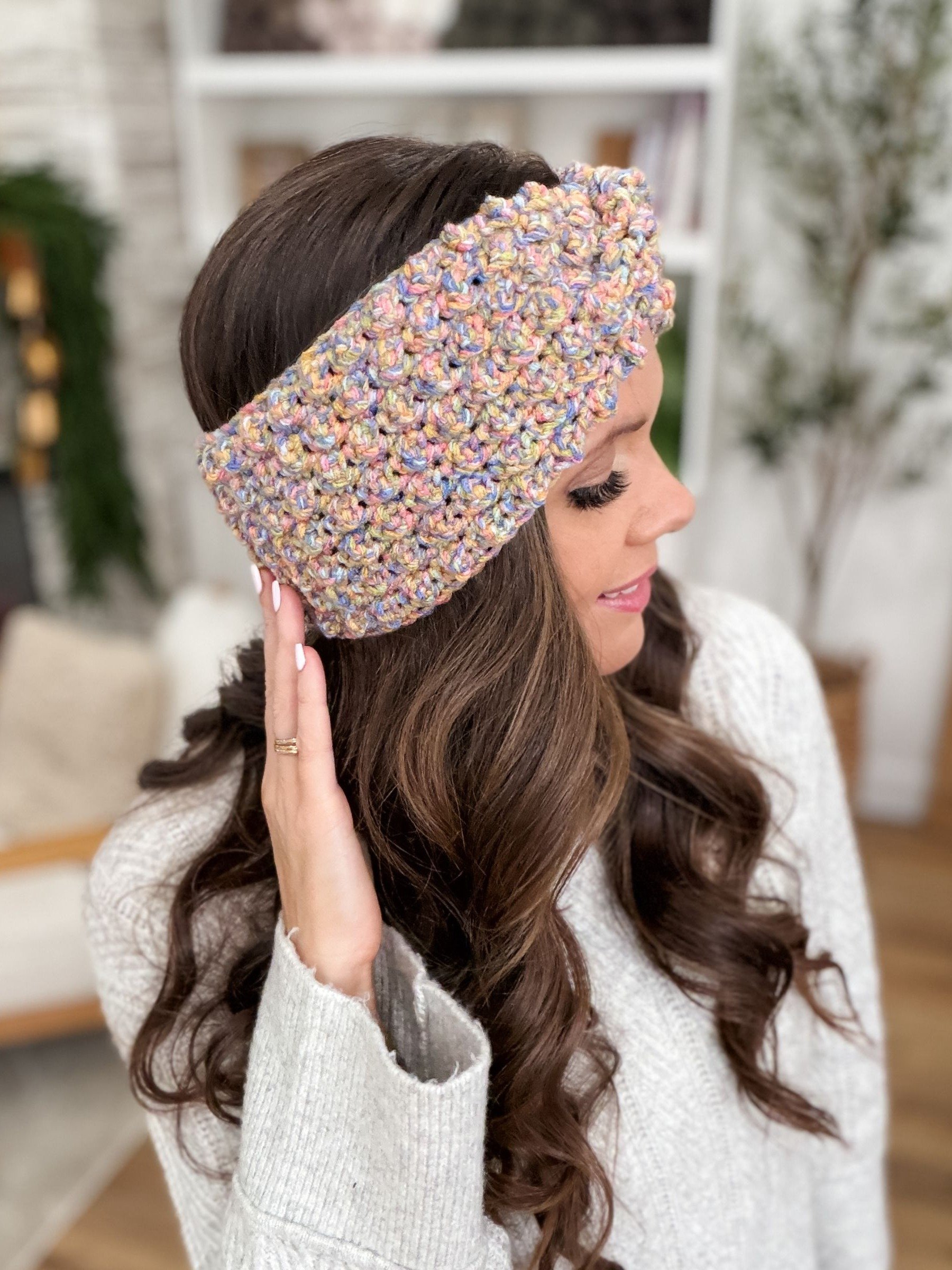 Winterberry Ear Warmer Crochet Pattern product image (2)
