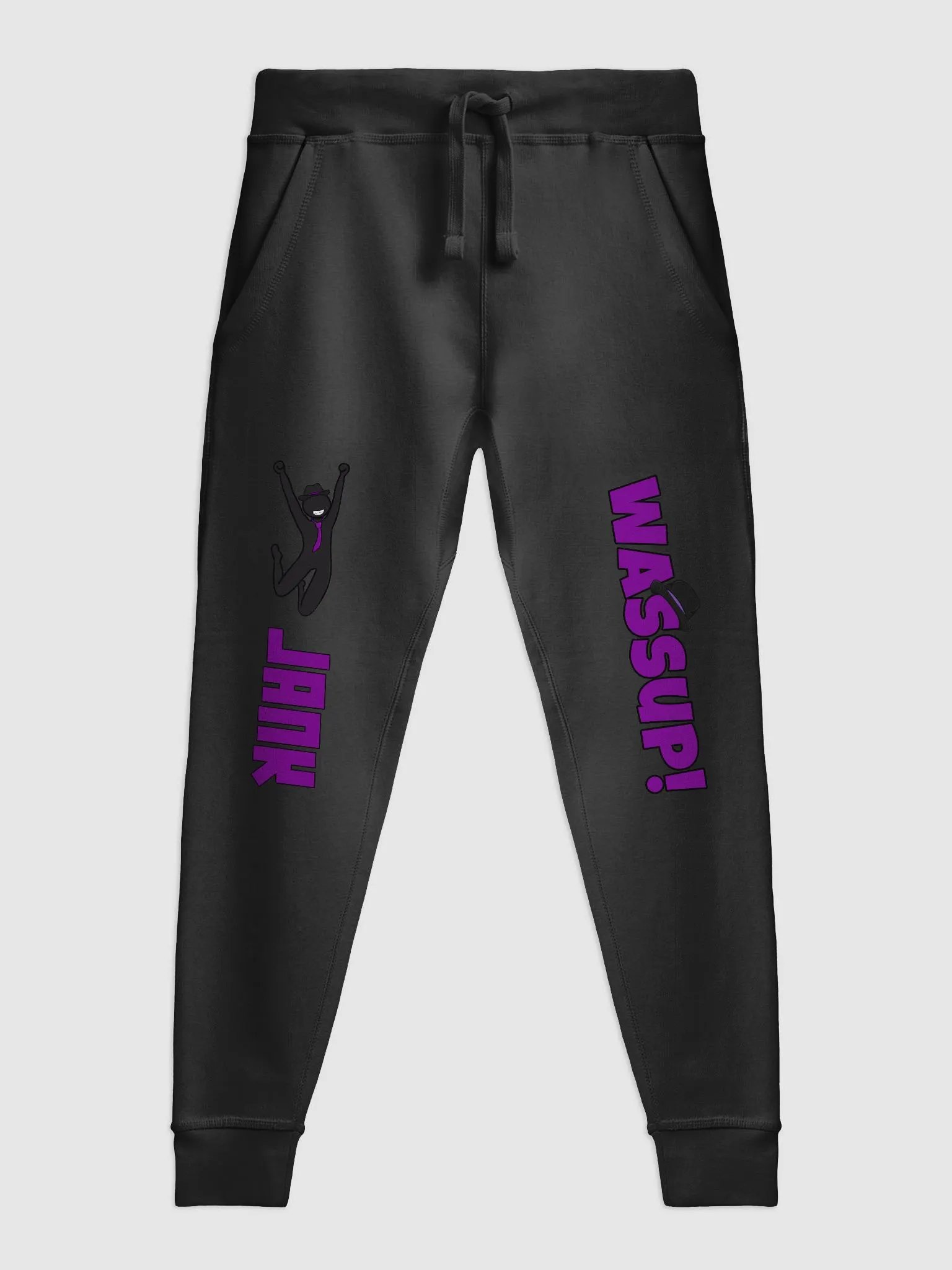 "Wassup" Fitted Ankle Joggers product image (1)