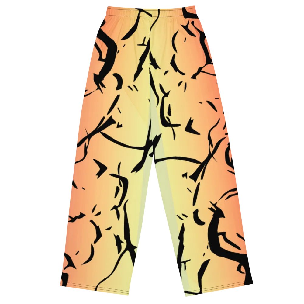 Flowy soft pants/Enigma Lime-Orange product image (3)