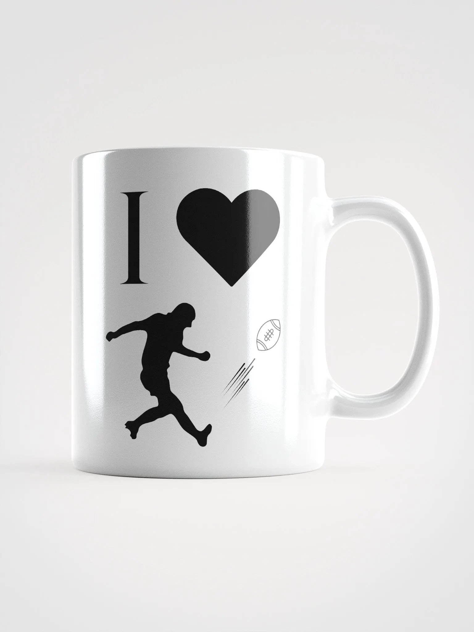 I ❤️ Football Mug product image (1)