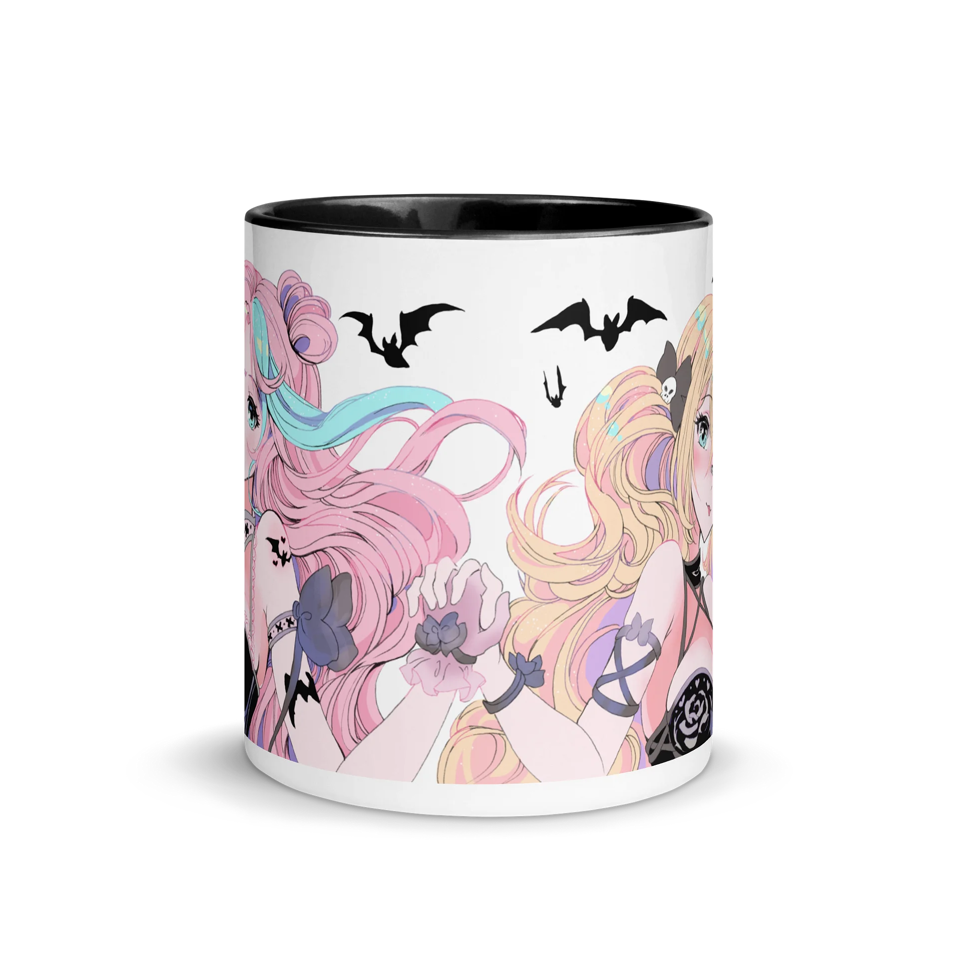 Fall 2024 SparkleGoth Waifu Mug ♥Skelly Love!♥ product image (3)