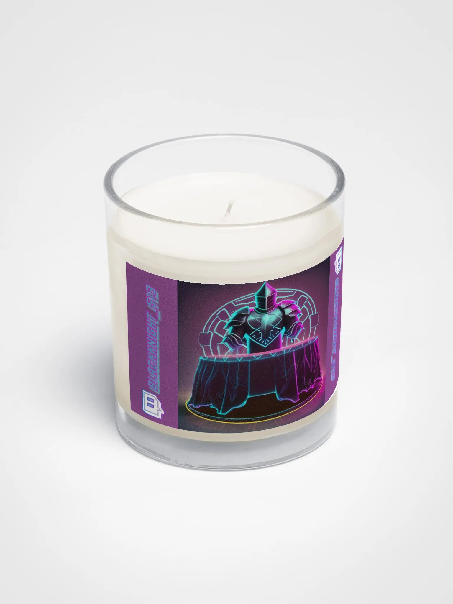 Blackknight513 Soy Wax Candle In A Clear Glass Jar product image (2)