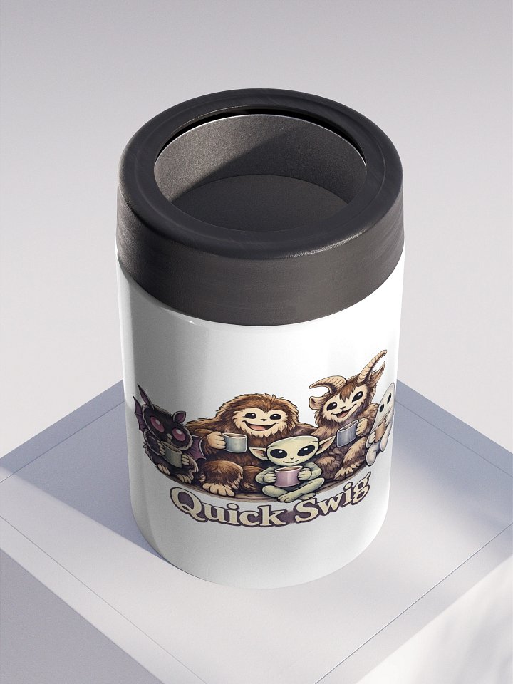 CUTIE CRYPTIDS QUICK SWIG STAINLESS STEEL KOOZIE product image (2)