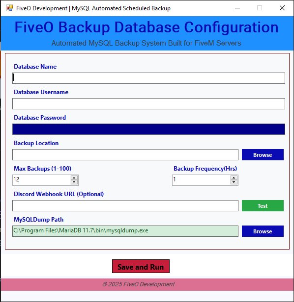 💾FiveO Database Backup product image (2)