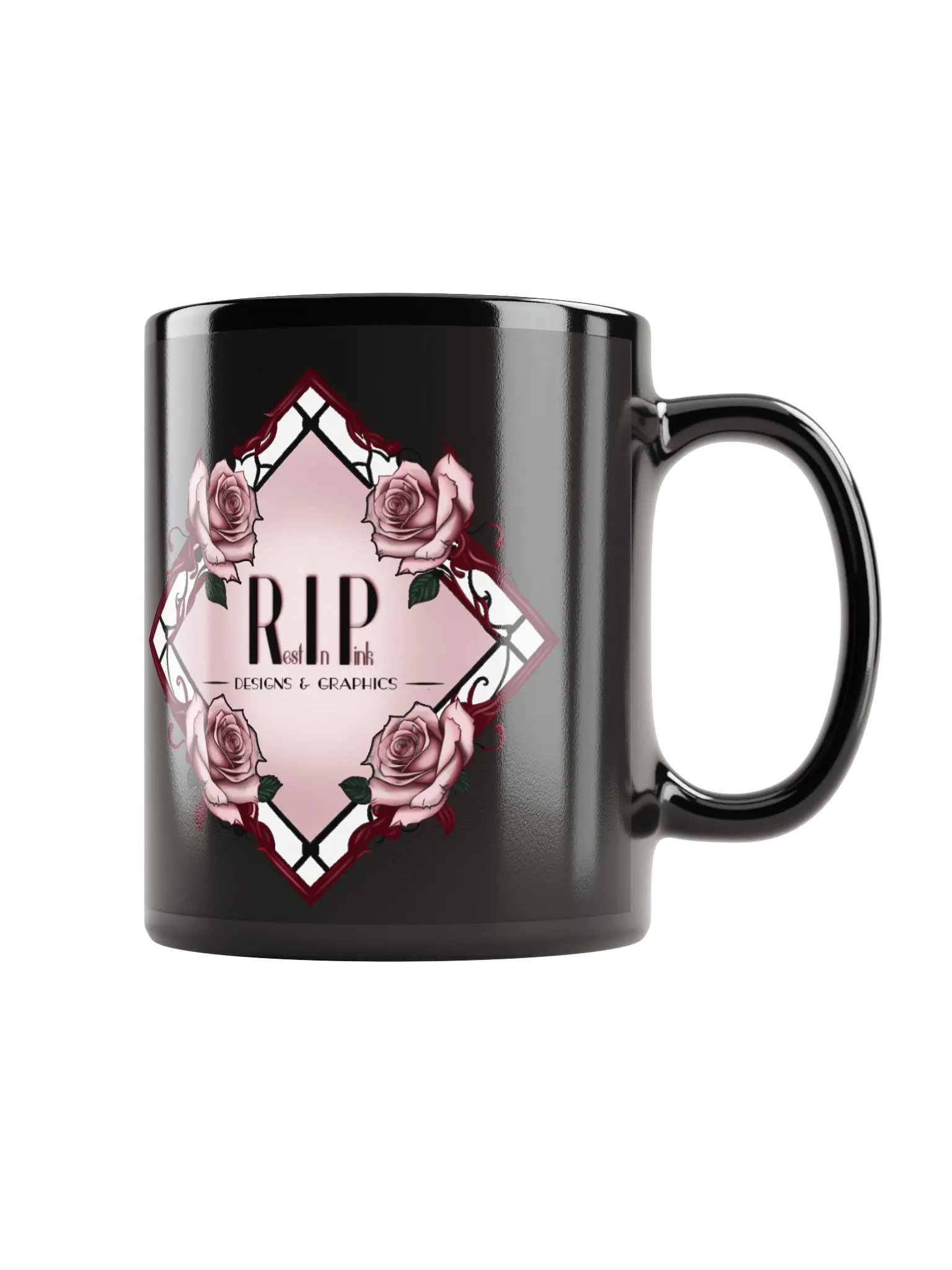 RIP Full Logo - Black Ceramic Mug product image (1)