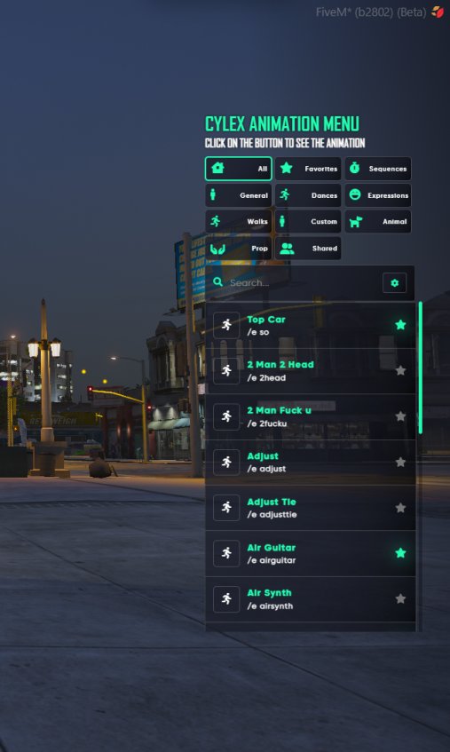 FiveM NEW Animation Menu V2 (Custom Emotes, Dances, Sync Emotes AND MORE!) [ QB / ESX / QBOX ] product image (2)