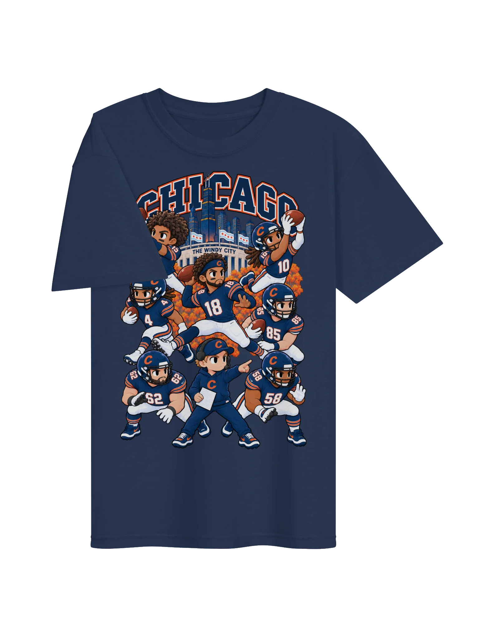 Chicago Football Animated Player T-Shirt product image (57)