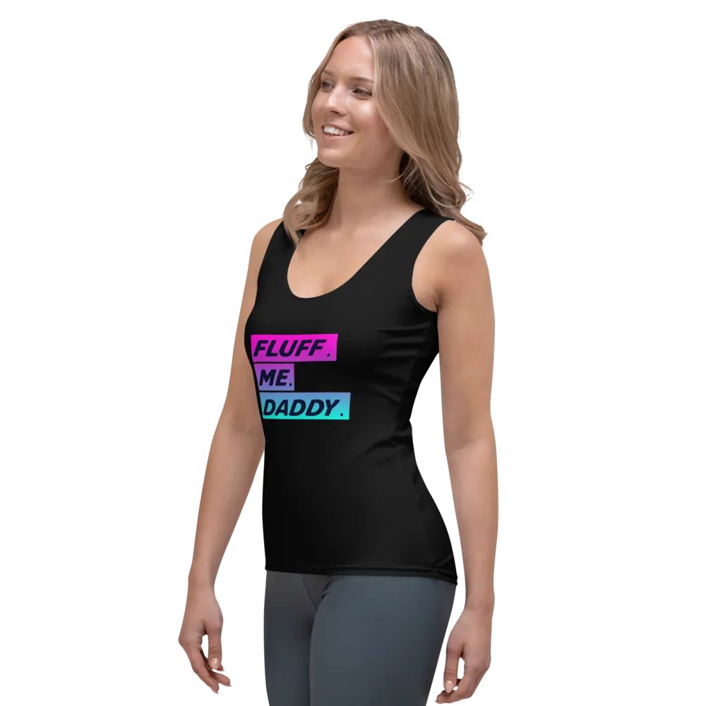 FLUFF ME DADDY WOMEN'S FITTED TANK TOP product image (5)