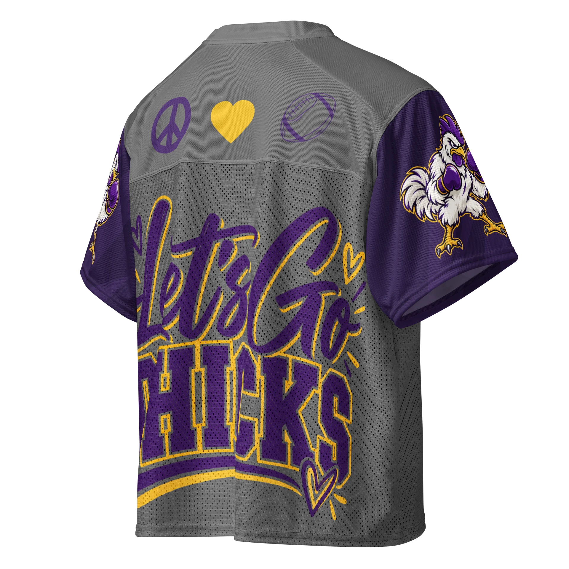 Chickasha Fighting Chicks Girly Football Jersey – Peace, Love & Chicks product image (4)