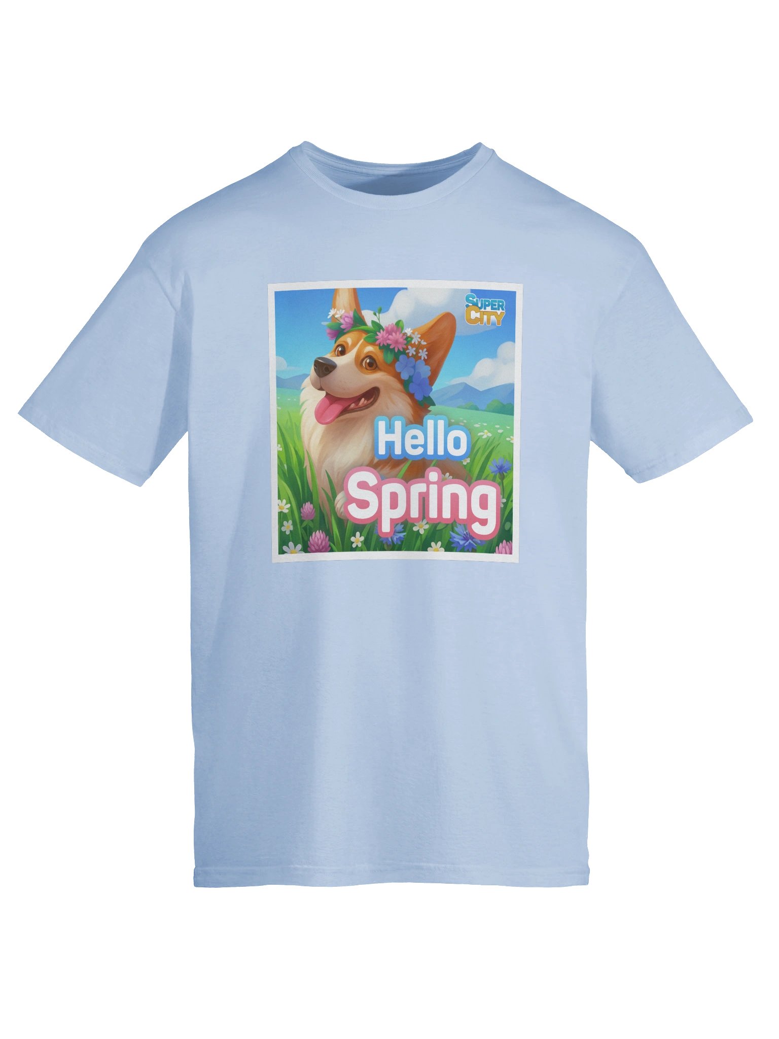 Hello Spring Corgi T-Shirt product image (9)