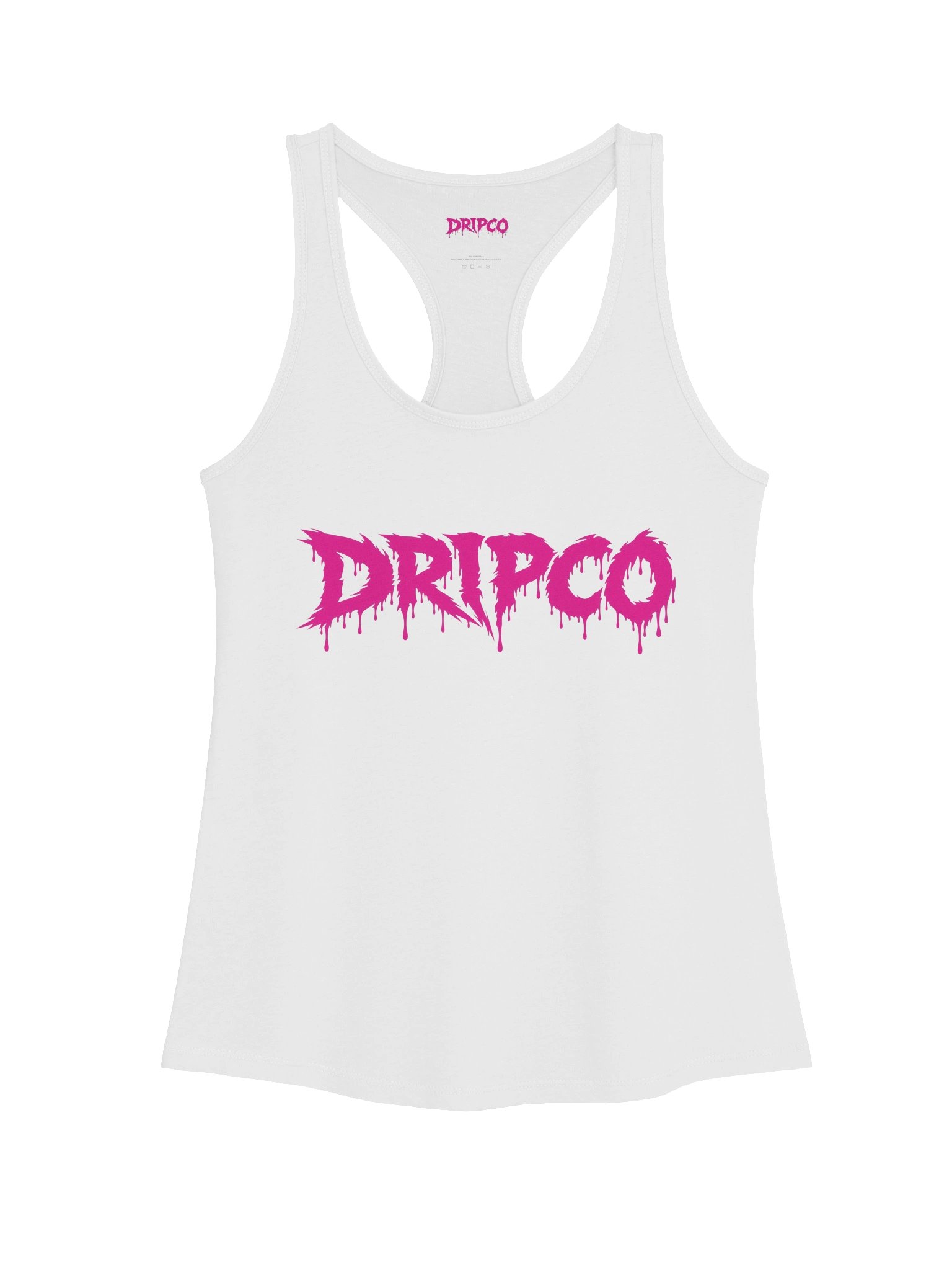 DRIPCO Pink Drip Graffiti Racerback Tank product image (3)