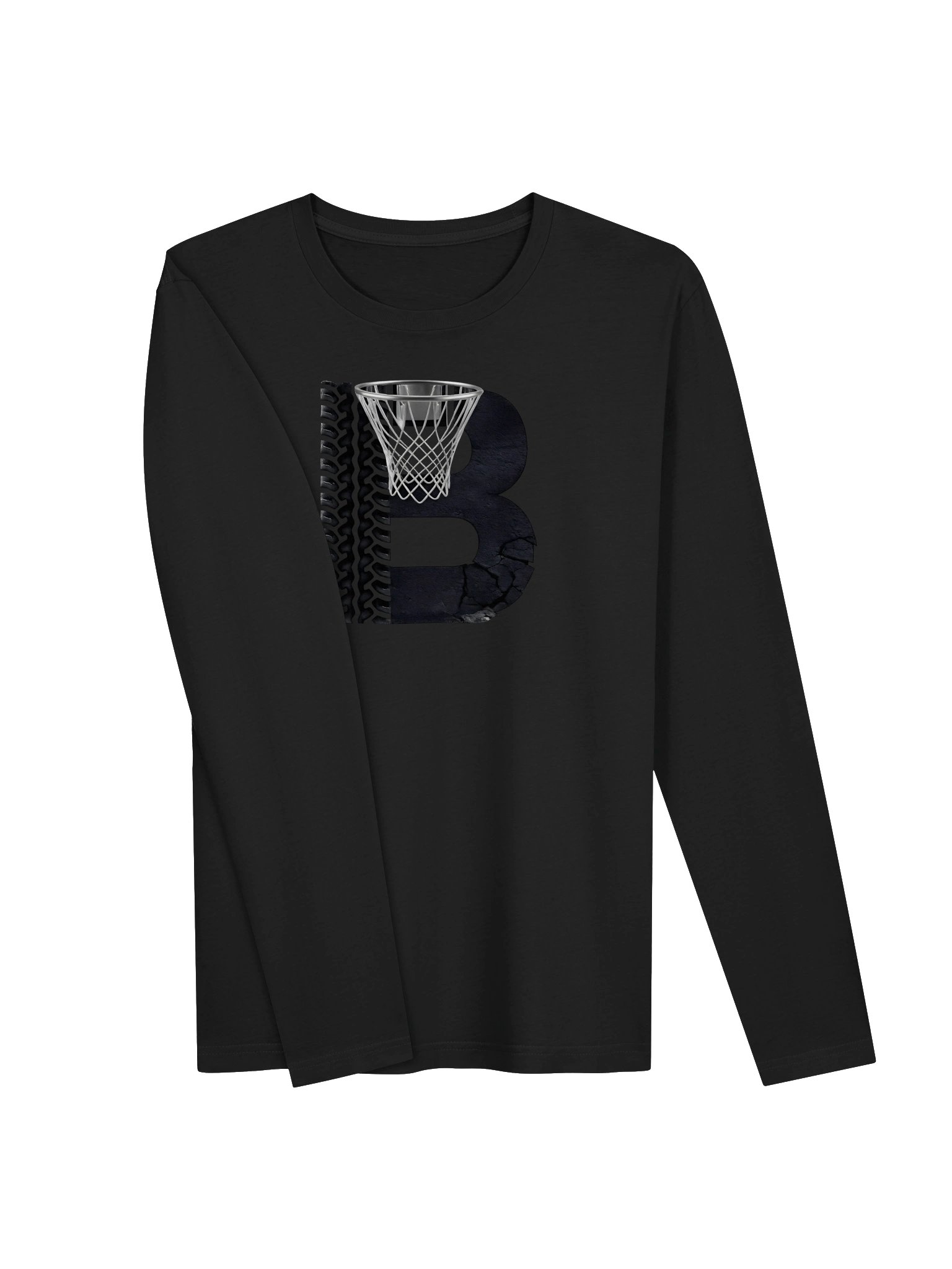Basketball Letter B Long Sleeve Crew product image (3)