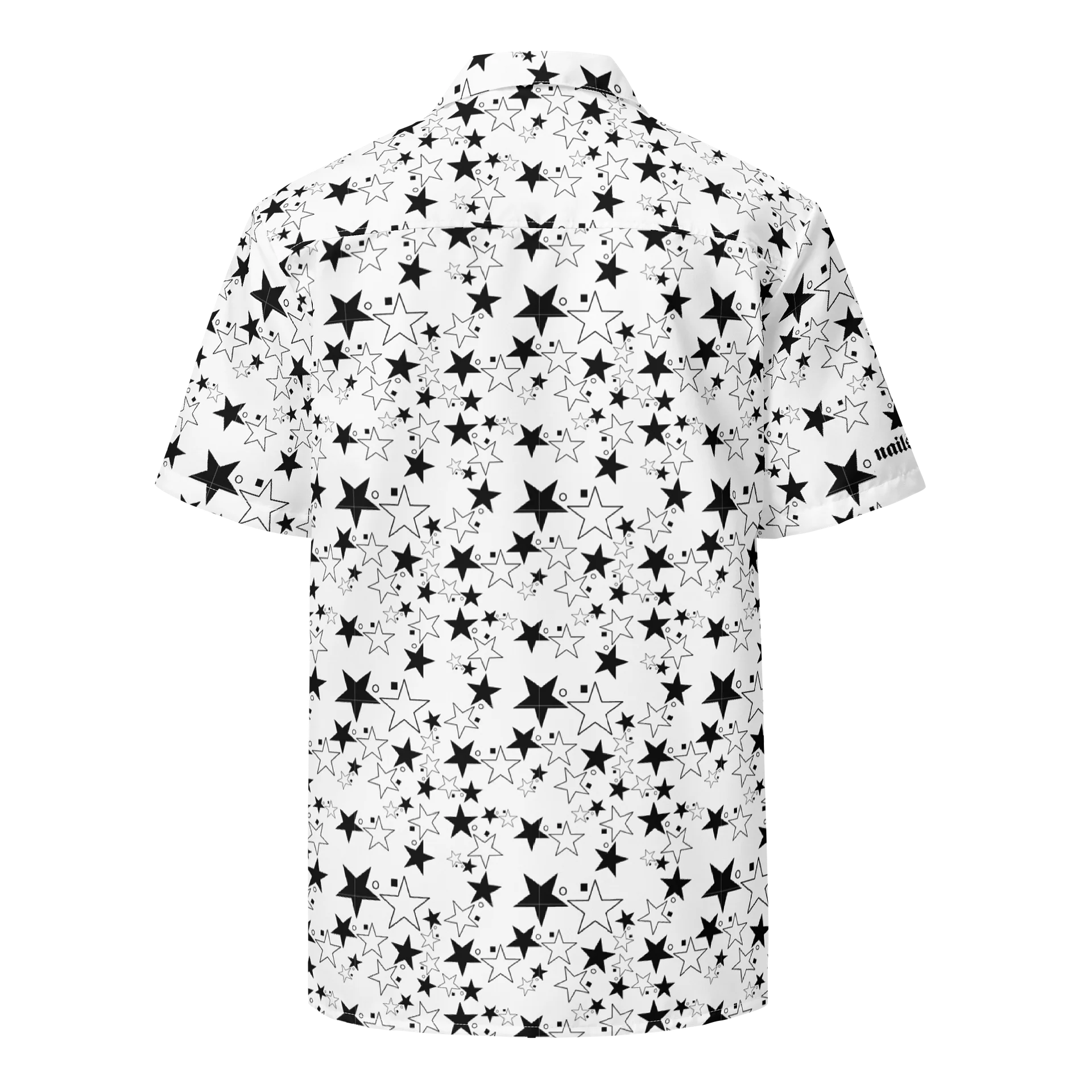 Star Square Circle Star - White - Button Down Top product image (2)
