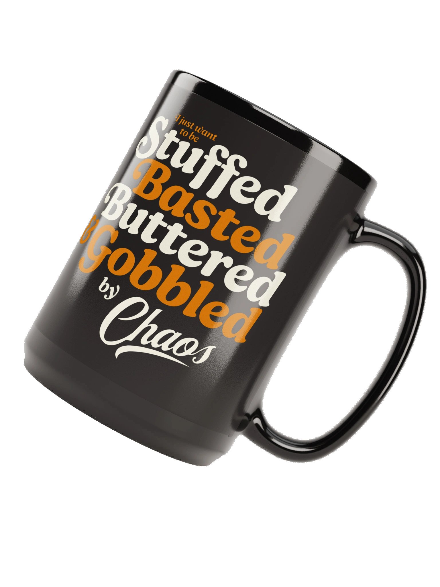 Stuffed Buttered Basted Gobbled by Chaos Black Mug product image (6)