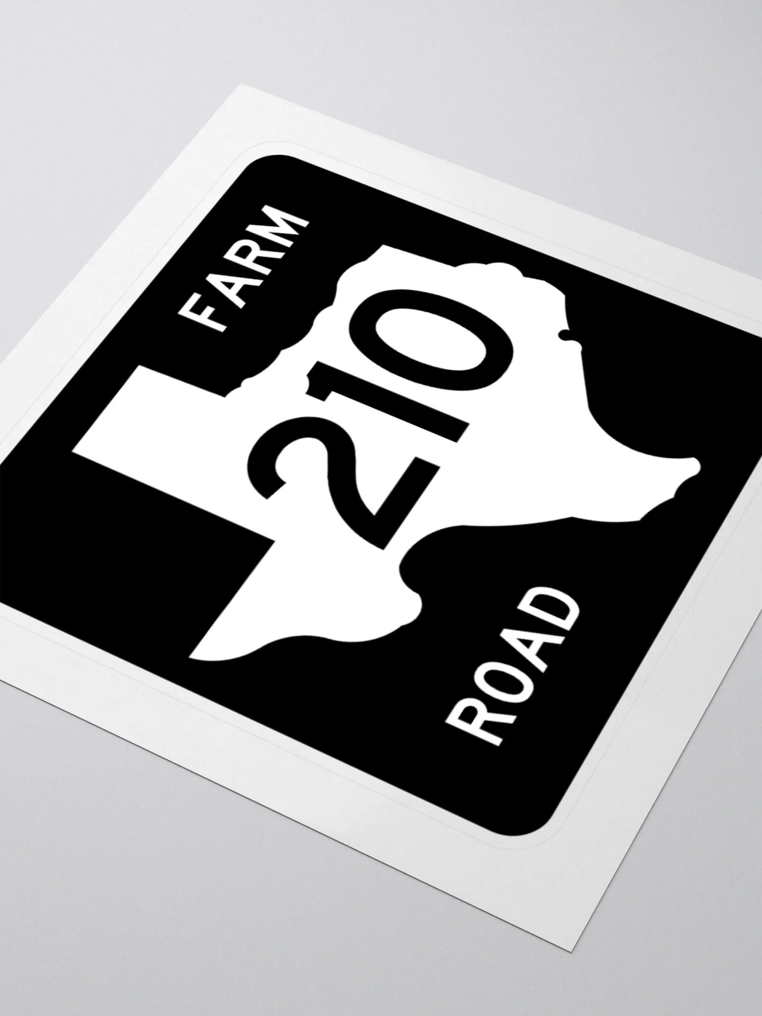 Texas Farm Road Sign FM 210 Sticker product image (3)
