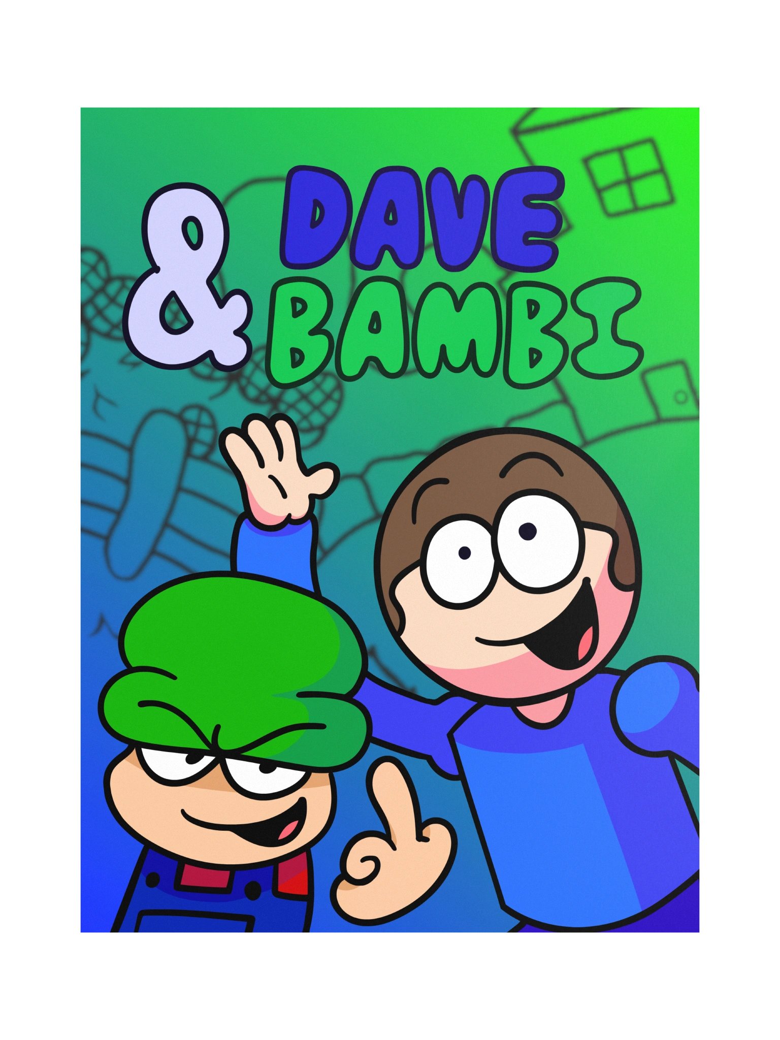 Dave and Bambi Poster (Middle Finger Version) product image (1)