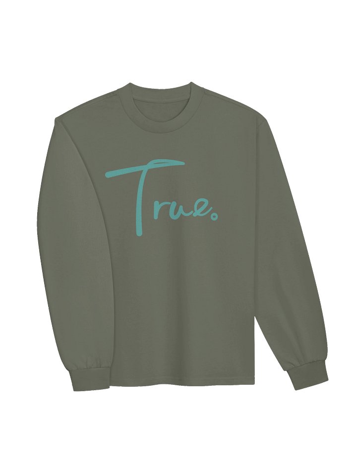 Volume Long Sleeve — in Cypress + Dimple Blue (Oversized/Unisex) product image (2)
