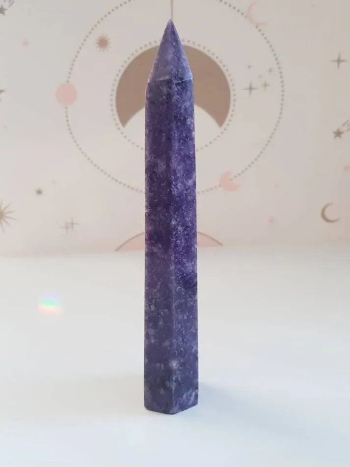 16.25 cm lepidolite tower product image (2)