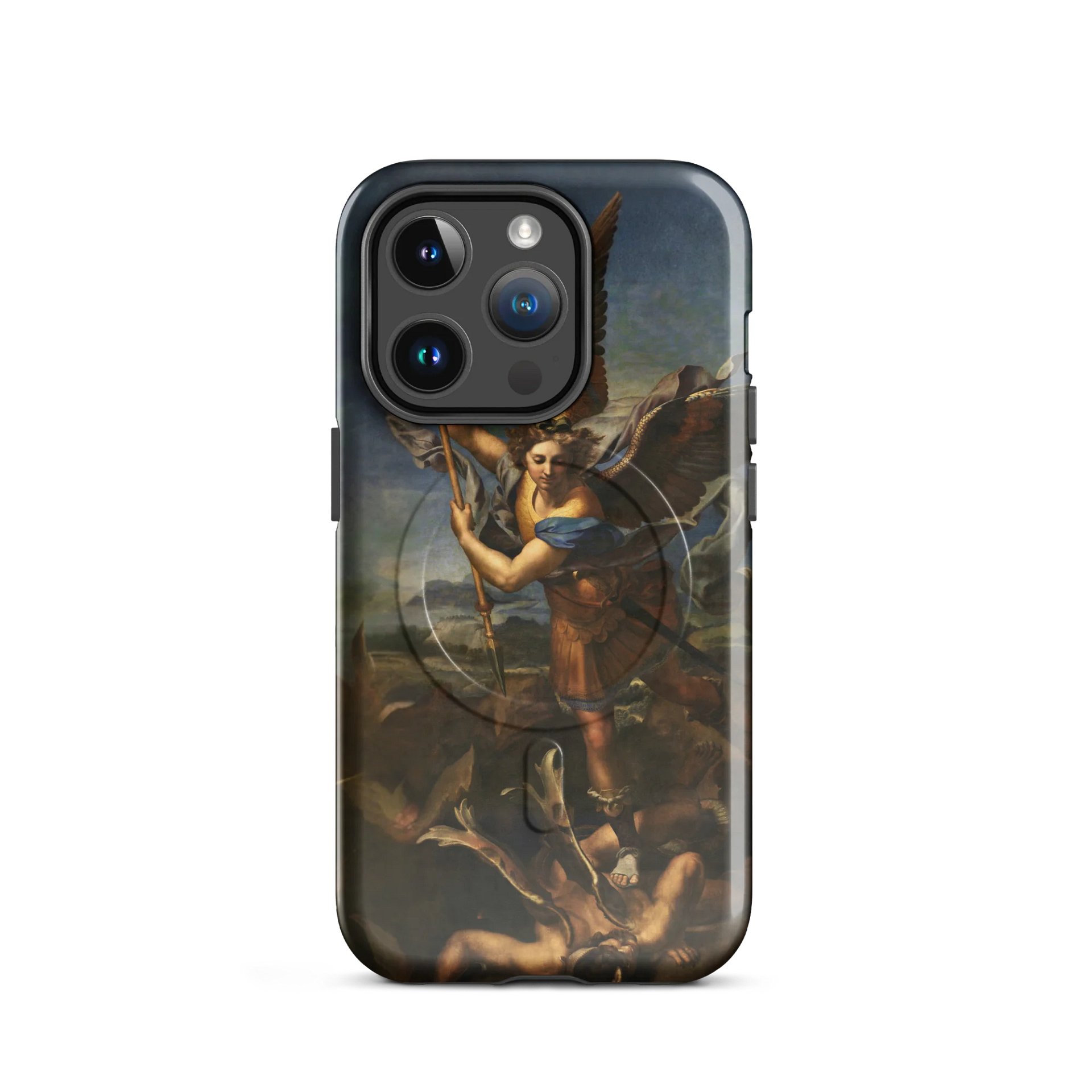 Raphael – Saint Michael Vanquishing Satan iPhone® MagSafe® Tough Case product image (2)