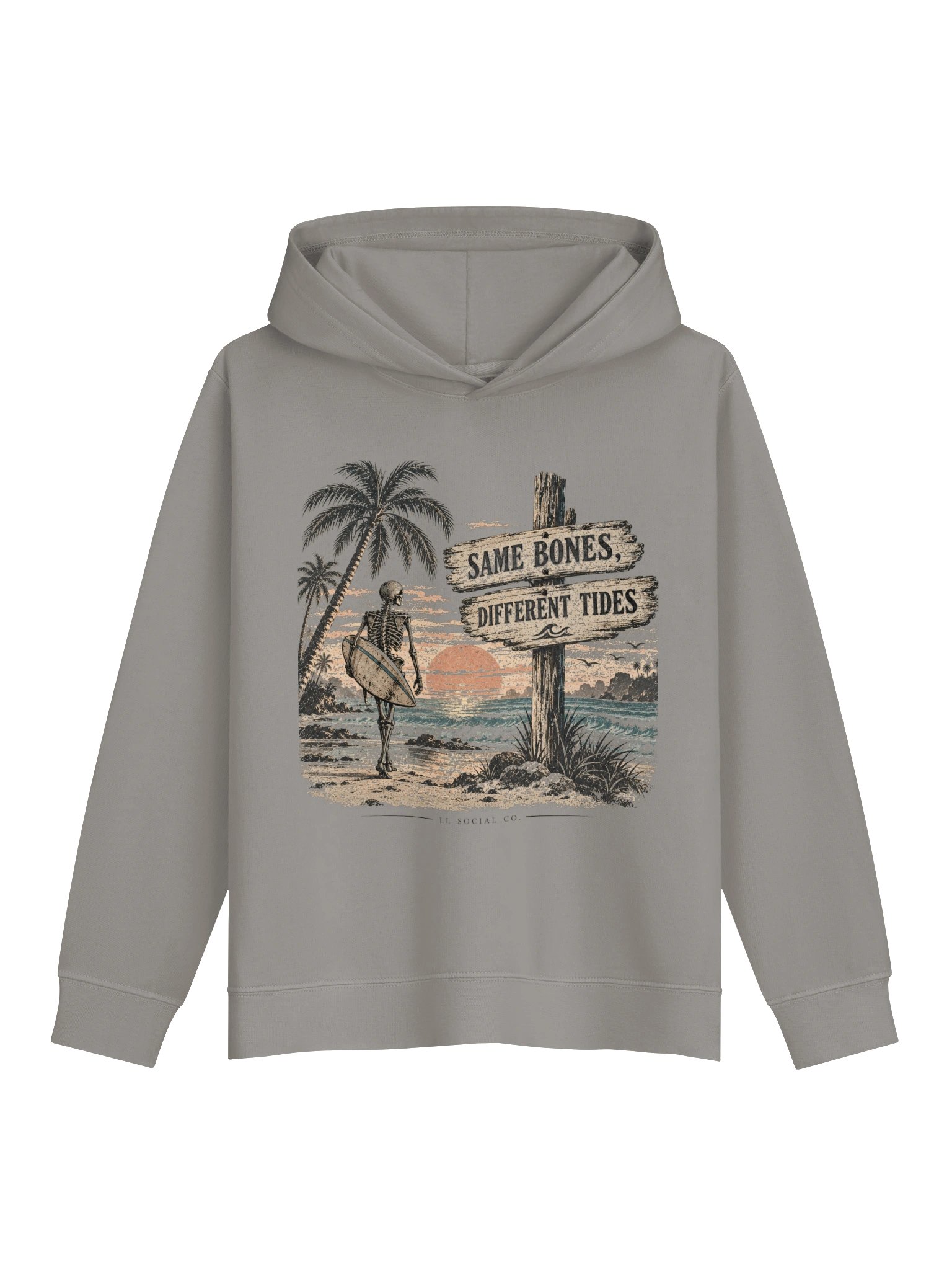 Same Bones, Different Tides Youth Fleece Hoodie product image (4)