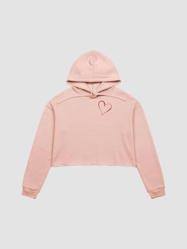 "Qu@lity He@rt" Crop Hoodie product image (2)