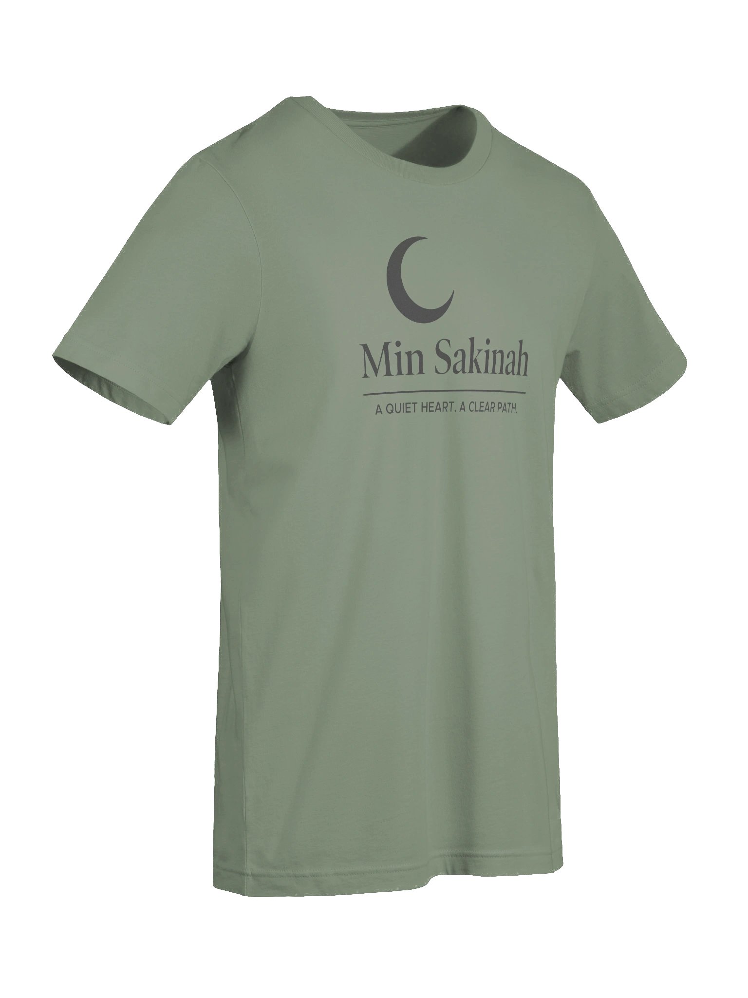 Min Sakinah Vision T-Shirt – Soft Black Print product image (3)